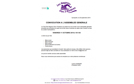 ASSEMBLÉE GÉNÉRALE